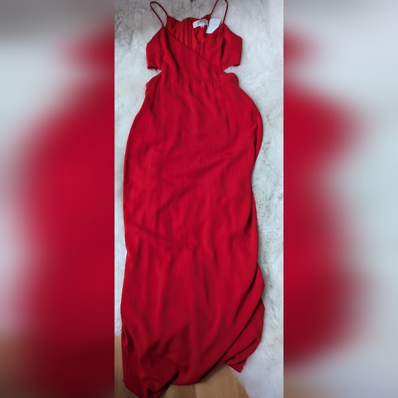 Badgley Mischka Odessa Red Gown EUC - Picture 7 of 7